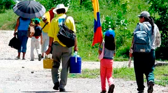 '60 familias se han desplazado por combates en noreste colombiano': ONU