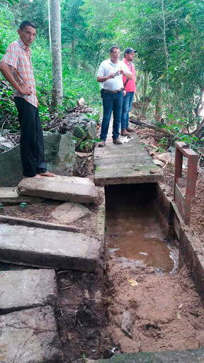 Así luce el canal que surte de agua al corregimiento de Patilal.