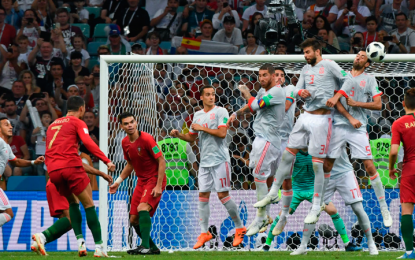 Con triplete de Cristiano Ronaldo, Portugal empató con España