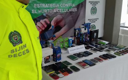 116 celulares fueron incautados por la Policía en Valledupar