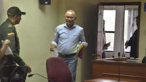 Fredys Socarrás Reales, a su arribo a la audiencia. Foto de Néstor De Ávila