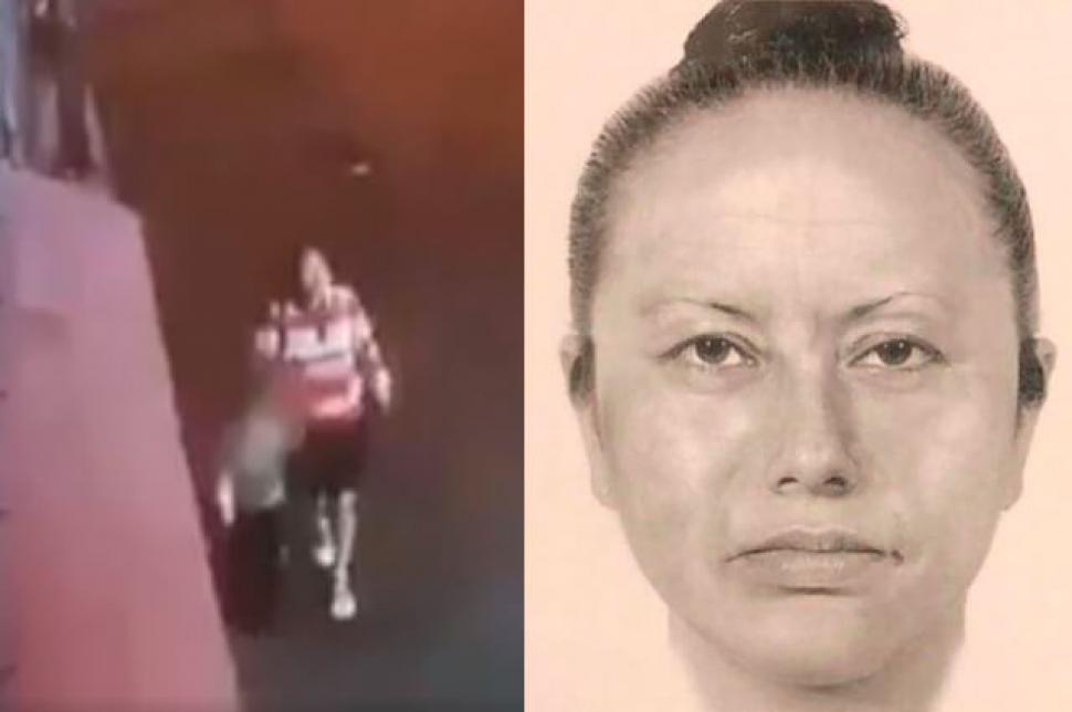 Retrato de la mujer que secuestró a la niña 