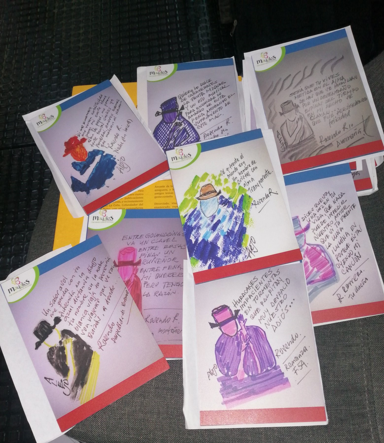 LAS CARICATURAS de Alejo, del periodista Edgardo Mendoza, hoy hacen honor a sus composiciones, verso a verso describen quien fue y será Rosendo Romero.