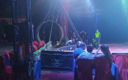 Acróbata sufrió caída en circo en Valledupar