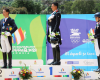 Los jinetes Diego Pérez y Andrea Vargas se suben al podio bolivariano