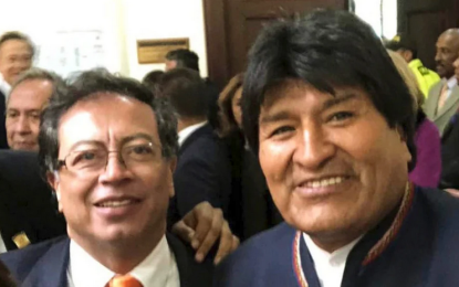Evo Morales denunció que desde EEUU querrían “desestabilizar” a Petro
