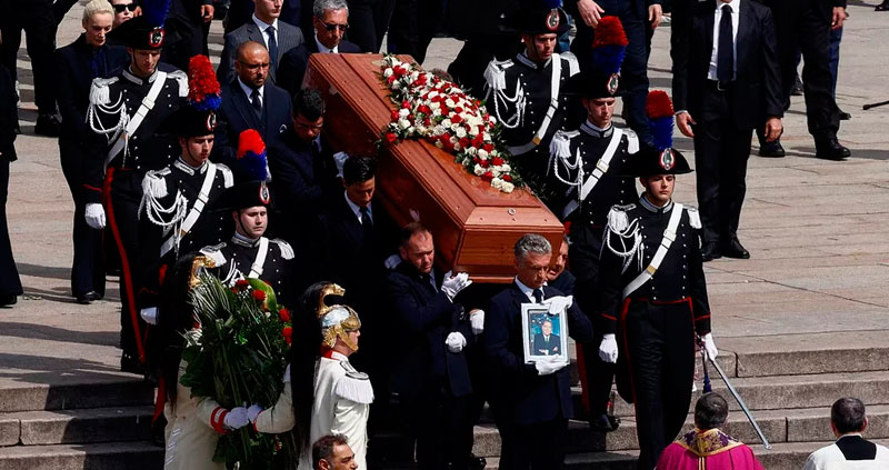 Italy bid farewell to Silvio Berlusconi with a state funeral in Milan ...