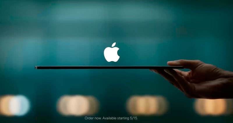 Apple apologizes for ‘destructive’ ad for latest iPad