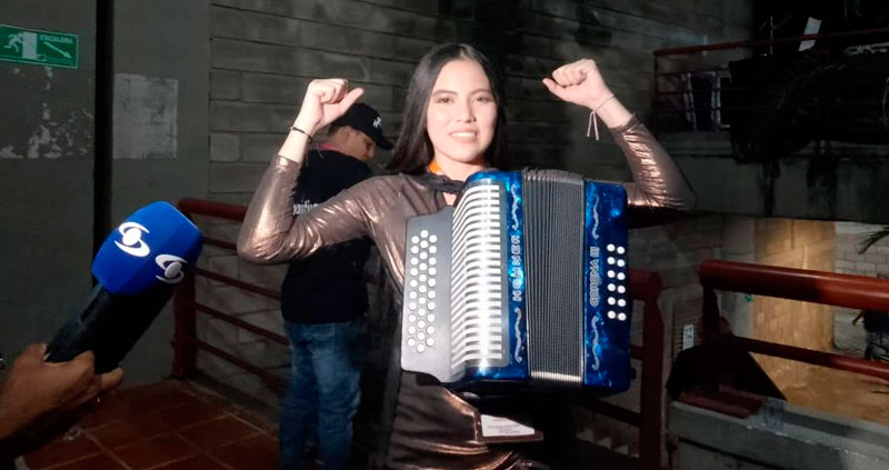 The Vallenato Festival has a new queen Mayor on the accordion