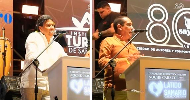 Presidente y Gerente de Sayco fueron homenajeados en celebración de los 501 años de Santa Marta