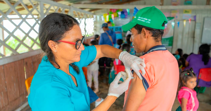 Resguardo indígena reciben atención médica y educación para prevenir la tuberculosis