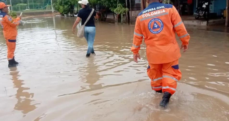 Alertan por lluvias fuertes, crecientes súbitas y riesgo de deslizamientos en el Cesar