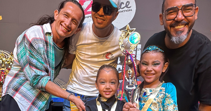 Quince trofeos logró la Escuela de Baile Amaluna en su primera competencia internacional
